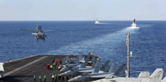 امریکا یک پهپاد ایرانی را در نزدیکی ناو هواپیمابر سرنگون کرد