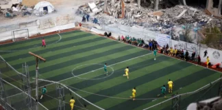 فوتبال به غزه بازگشت؛ پس از دو سال