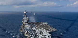 آتشسوزی در ناو هواپیمابر امریکا در دریای سرخ