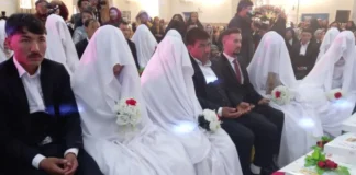 عروسی دستهجمعی ۲۰۰ زوج در کابل برگزار شد