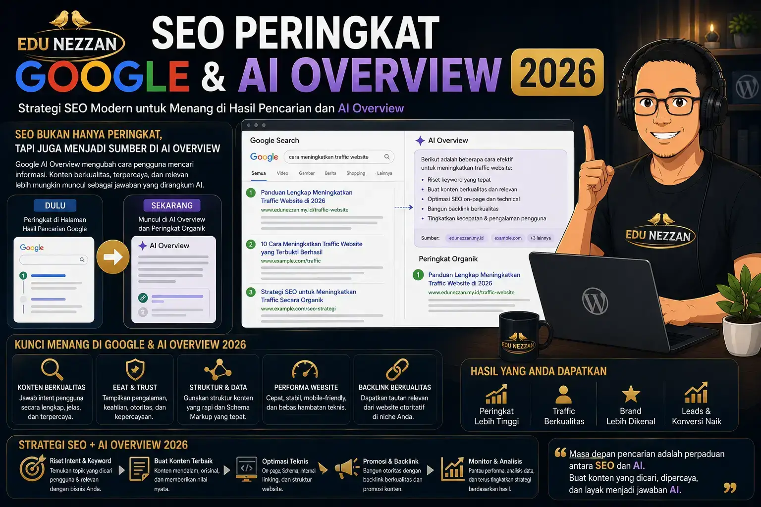 SEO Peringkat Google & AI Overview 2026