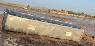 Vehicle Plunges into Water in Herat; All Passengers Rescued