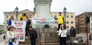 Human Rights Activists Hold Protest in Sweden